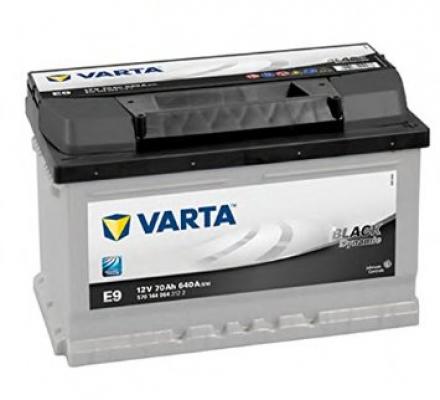 Varta Black Dynamic E9 5701440643122 akkumulátor, 12V 70Ah 640A J+ EU, alacsony